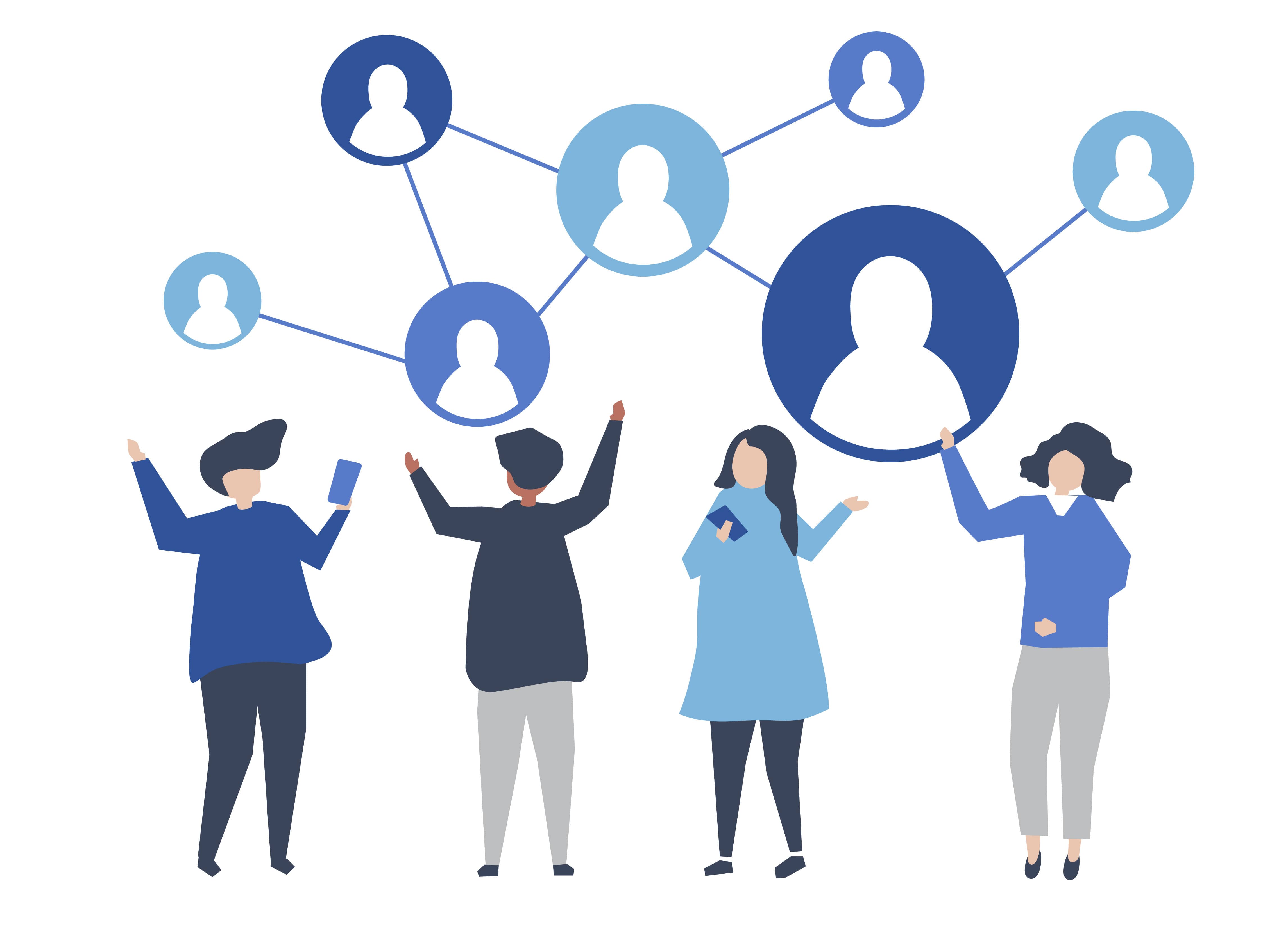 people connected